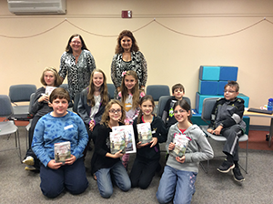 Kimberly Brubaker Bradley author of the The War That Saved My Life visited the Newbery Club October 27, 2015.
