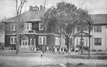 The East Northport School, ca 1922, first home of the East Northport Public Library