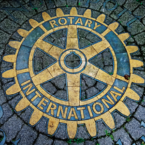 The Rotary Circle in the pavement