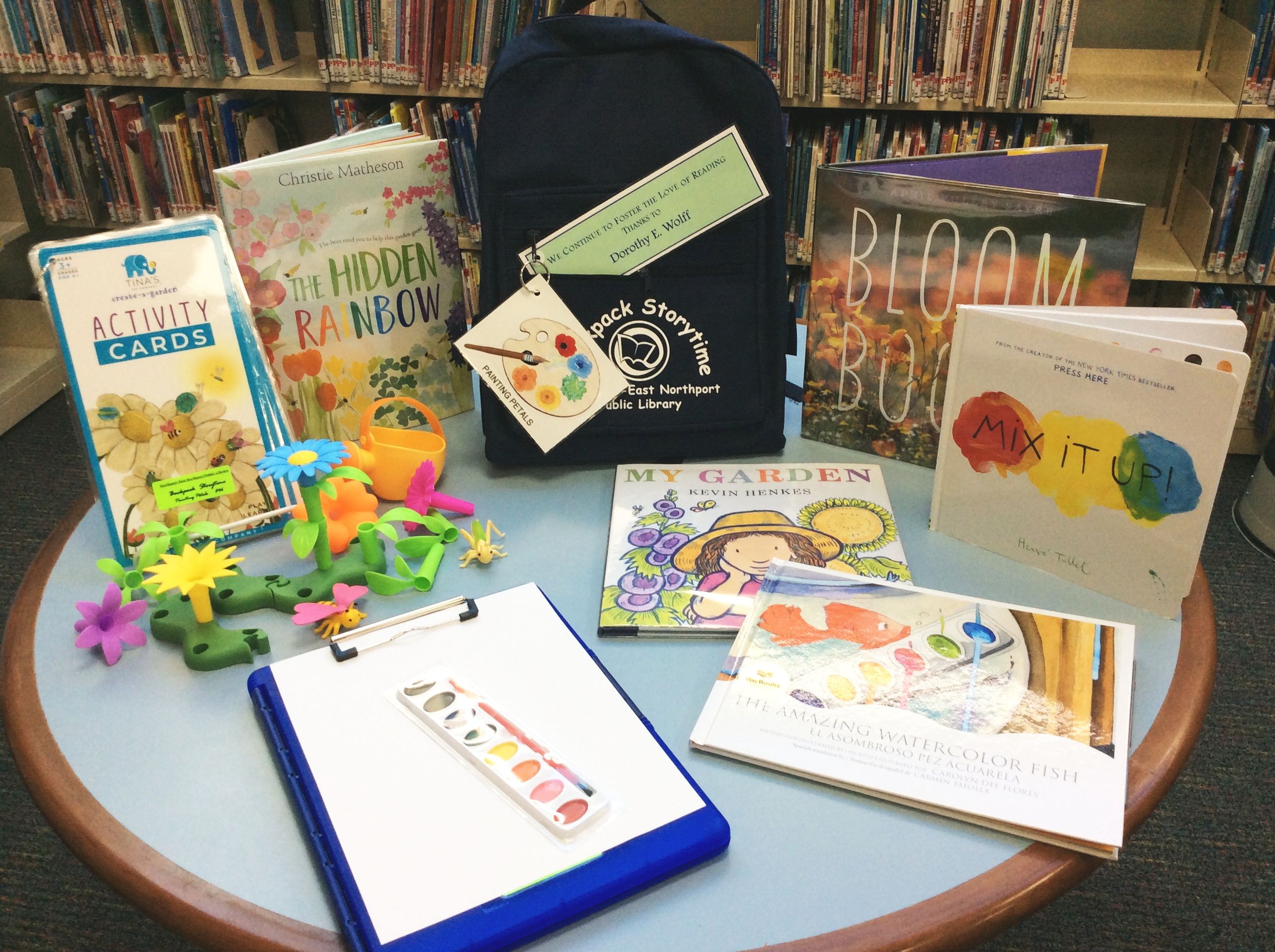 Painting Petals Backpack Storytime