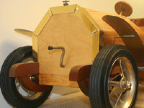 wooden model of the 1906 Mercedes Racing Car