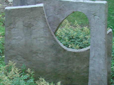 Six foot stone arch sculpture
