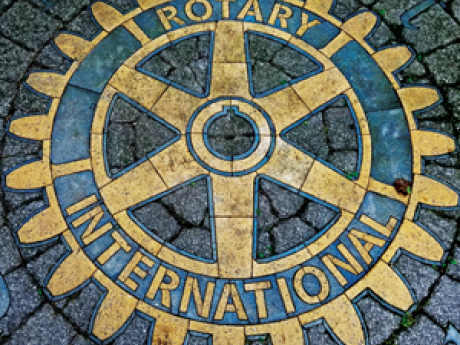 The Rotary Circle in the pavement