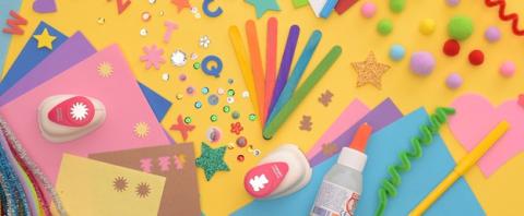 Crayons, Scissors, Glue