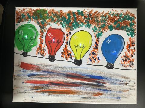 Lightbulb Canvas Art rev.