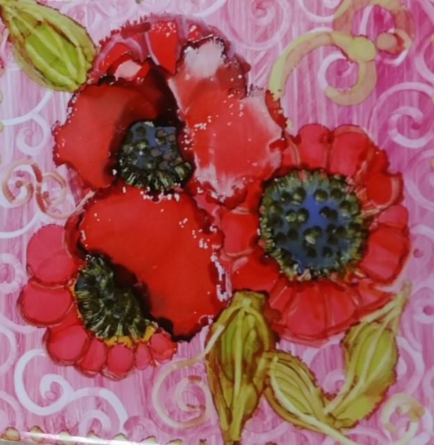 Alcohol ink painting