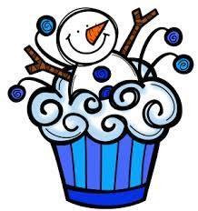 winter cupcake