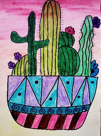 Petite Picassos - Cool Cacti