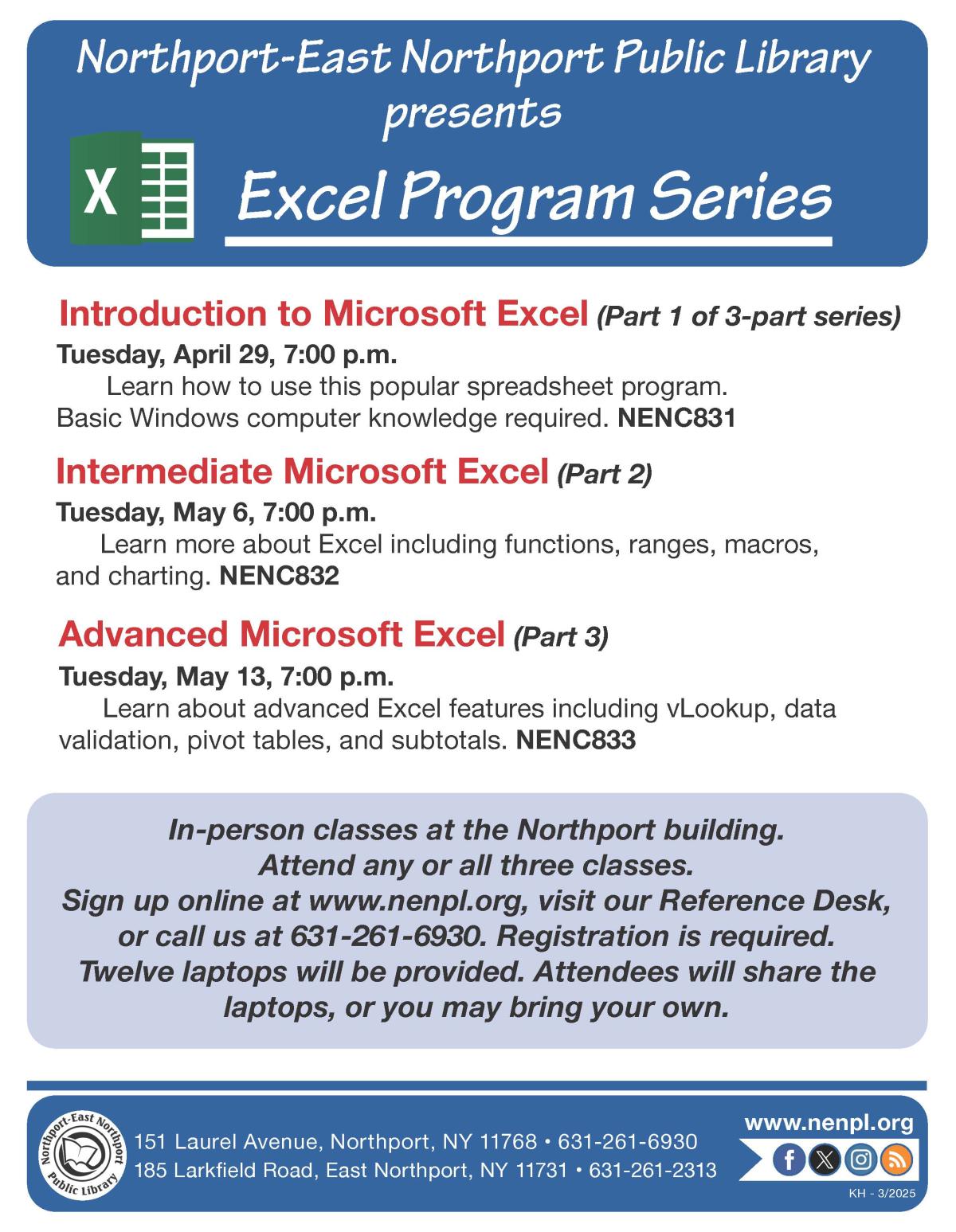 Excel Programs Flyer