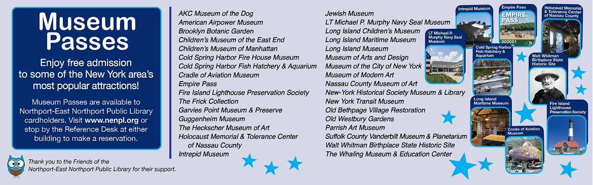 Museum Passes as of 3-18-2024