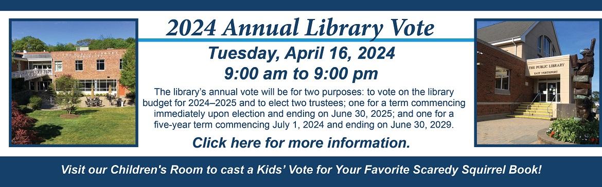 2024 Annual Library Vote
